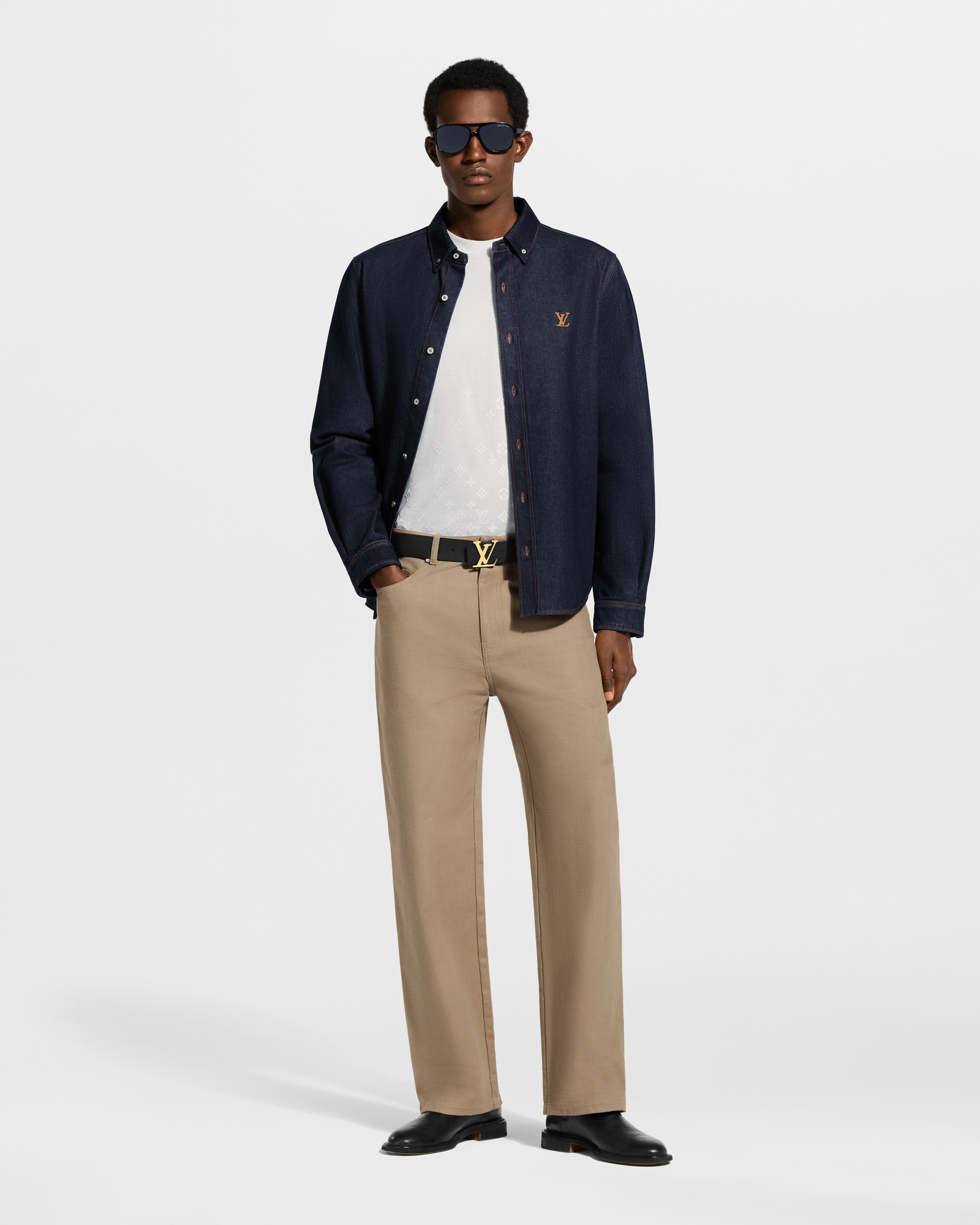Denim Long-Sleeved Shirt - Men - Ready-to-Wear | LOUIS VUITTON ®